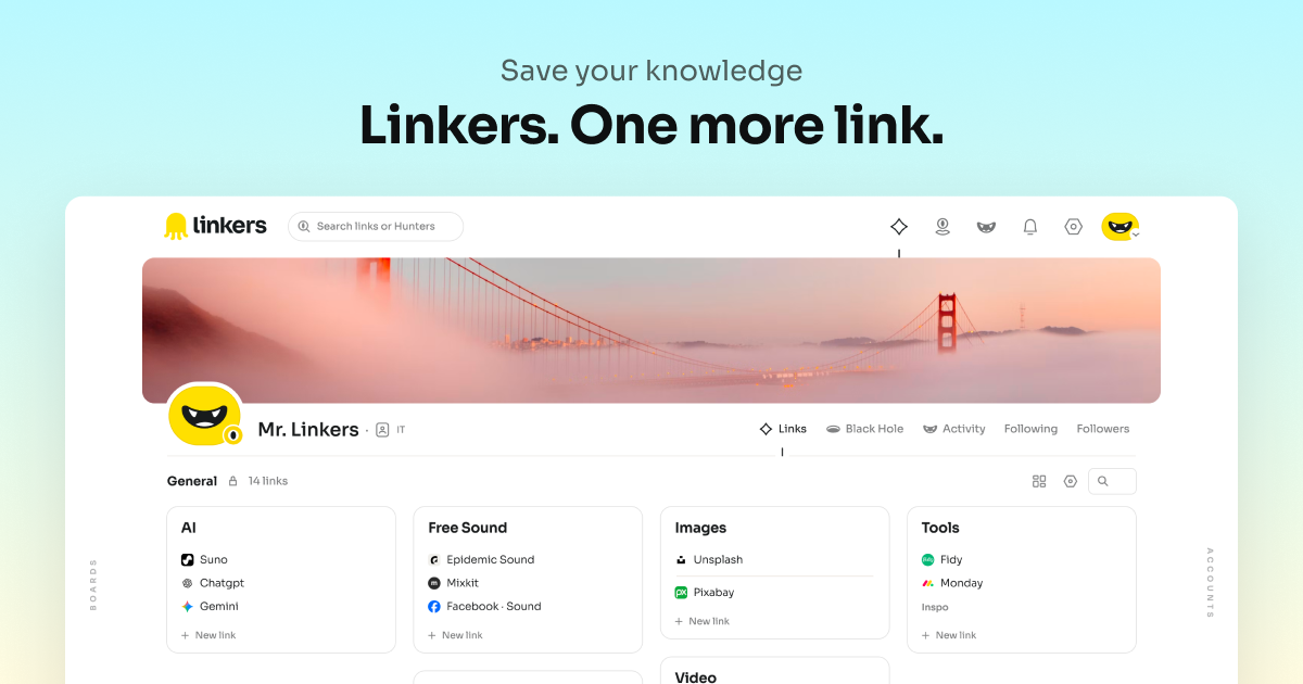 Linkers · One more link! product screenshot